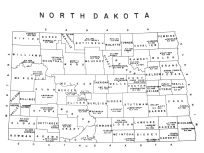North Dakota State Map, Mercer County 1963